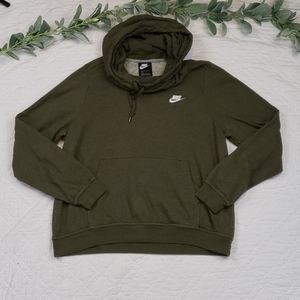 Nike Tech Womens Green Hoodie Size L